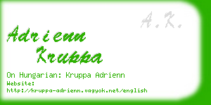 adrienn kruppa business card